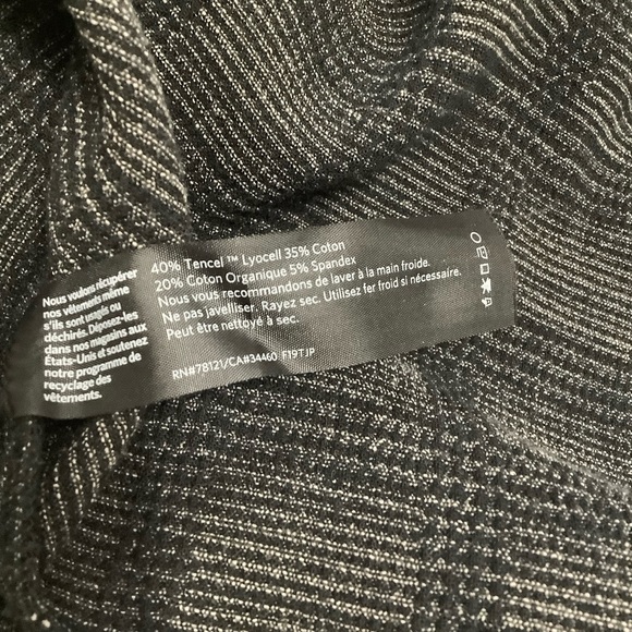 Eileen Fisher size L check print 3/4 sleeve scoop neck blouse (W451) - Picture 7 of 14